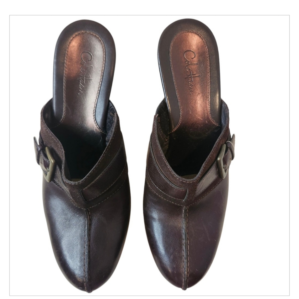 Cole Haan Women's Brown Leather Mules